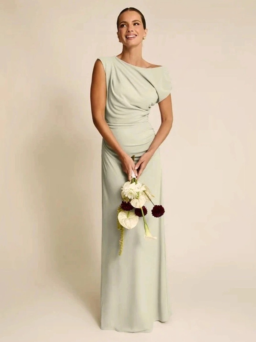 NWT Six Stories Lorna Asymmetric Maxi Dress
